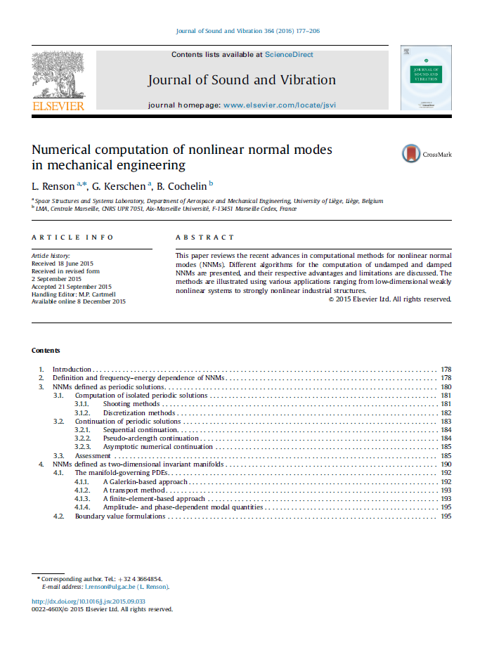 Nonlinear Modal Analysis – Ludovic Renson